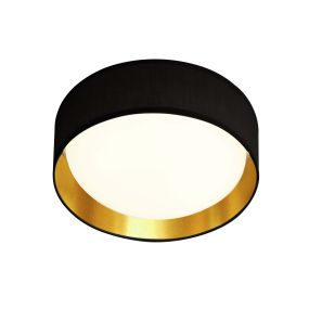Searchlight Gianna - plafonnier - Ø 37 x 10,5 cm - 15W LED inclus - noir
