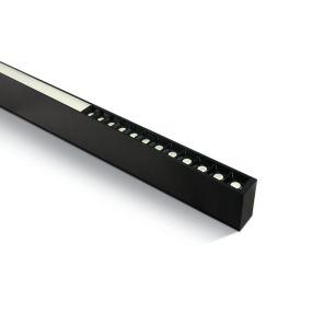 ONE Light LED Linear Profiles - plafonnier/penderie - 120 x 7 x 3.5 cm - 40W LED inclus - noir - couleur de lumière blanc chaud