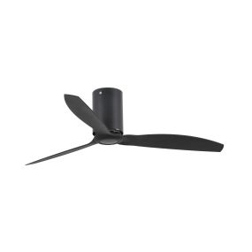 Faro Mini Tube - ventilateur de plafond avec télécommande - Ø 128 cm - noir mat