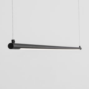Nova Luce Elettra - lampe suspendue - 120 x 7 x 150 cm - 20W LED inclus - noir sable