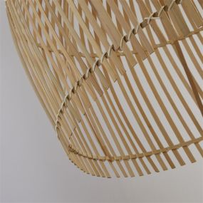 Searchlight Bali - lampe suspendue - Ø 60 x 160 cm - brun