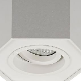 Zuma Line Polygon CL R - spot en saillie 1L - 12 x 12 cm - blanc