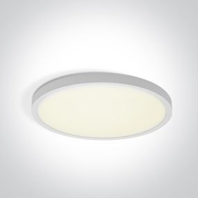 ONE Light Plafo - plafonnier - Ø 30 x 2,5 cm - 24W LED inclus - blanc