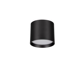 Nova Luce Ziaza - plafonnier - Ø 10 x 8,6 cm - 10W LED inclus - noir sablé