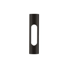 Nova Luce Ellery - lampe de jardin - Ø 8 x 36 cm - 12W LED inclus - IP65 - noir sablé