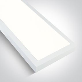 ONE Light UGR19 Backlit - plafonnier - 120 x 15 x 4,2 cm - 30W LED inclus - blanc