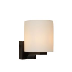 Lucide Jenno - applique murale salle de bain - 12 x 14,5 x 16 cm - IP44 - noir