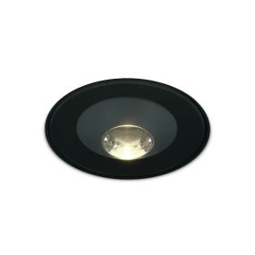 ONE Light Trimless Inground Range - spot sol extérieur - Ø 98 mm, Ø 136 mm à encastrer - 6W LED inclus - IP67 - noir