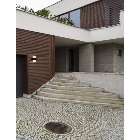 Nova Luce Darf - applique d'extérieur - 9,5 x 10,5 x 13 cm - 2 x 5W LED inclus - IP65 - noir sable