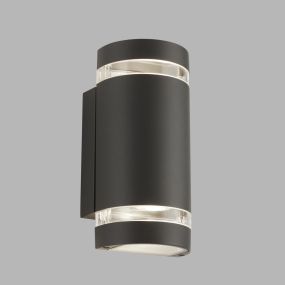 Searchlight Upwell - applique murale extérieure - 10 x 24 cm - IP44 - gris