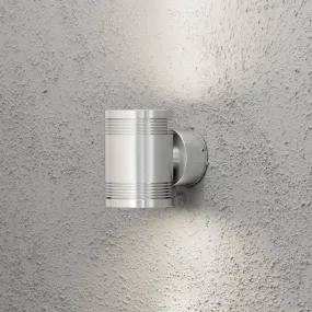 Konstsmide Monza - applique murale extérieure - 10 x 14 x 12 cm - 12W LED inclus - IP54 - argent anodisé
