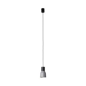 Faro Kombo - lampe suspendue - Ø 12 x 21 cm - gris et noir