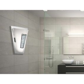 Searchlight Wall - applique murale - 24 x 30 cm - 8W LED inclus - chrome