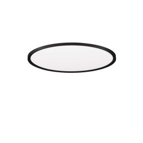 Nova Luce Aoton - plafonnier - Ø 60 x 5 cm - 55W dimmable LED inclus - noir sablé