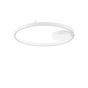 Nova Luce Hedra - plafonnier - Ø 60 x 5 cm - 60W dimmable LED inclus - blanc sablé