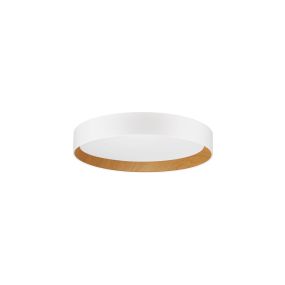 Nova Luce Stake - plafonnier - Ø 60 x 9 cm - 50W LED dimmable inclus - blanc sable