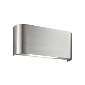Searchlight Wall - applique murale - 18 x 8 cm - 10W LED inclus - argent satiné