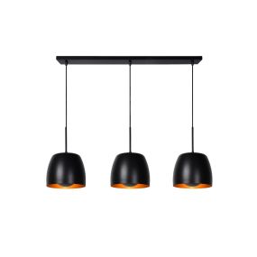 Lucide Nolan - lampe suspendue - 104 x 24 x 149 cm - noir