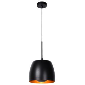 Lucide Nolan - lampe suspendue - Ø24 x 166,2 cm - noir