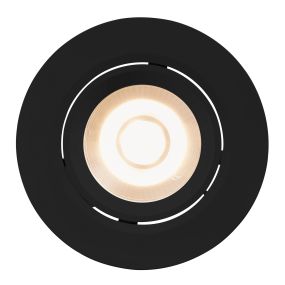 Nordlux Roar - spot encastré - Ø 85 mm, Ø 68 mm taille d'encastrement - 6,5W dimmable LED inclus - IP23 - noir