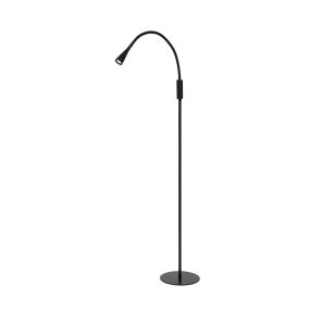 Lucide Zozy - lampadaire - Ø 22 x 145 cm - 3 niveaux de gradation - 4W LED inclus - noir