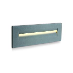 ONE Light Dark Light - applique murale encastrée - 25 x 7,3 x 8,7 cm - 8,5W LED inclus - IP65 - gris