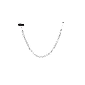 Nova Luce Ifos - lampe suspendue - 10 x 385 cm - 119W dimmable LED inclus - noir sablé et métal chromé