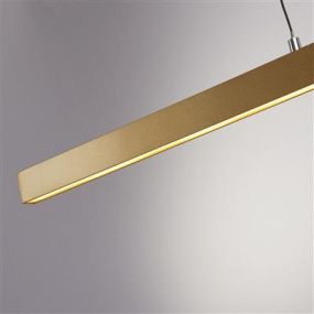 Searchlight Layla - lampe suspendue - 101 x 8 x 190 cm - 29W dim-to-warm LED inclus - motion-controlled - or satiné