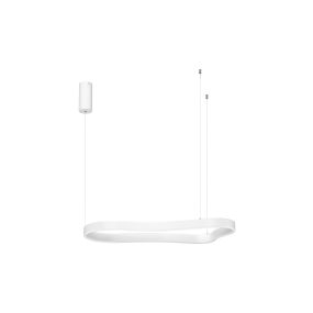 Nova Luce Dussa - lampe suspendue - 45 x 150 x 90 cm - 52W dimmable LED inclus - blanc sable