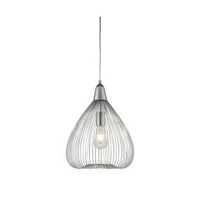 Searchlight Pumpkin - lampe suspendue - Ø 32 x 145 cm - chrome