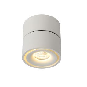 Lucide Yumiko - spot en saillie 1L - Ø 7,8 x 8,2 cm - 8W LED dimmable inclus - blanc