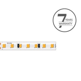 Klus Bande LED - largeur 0,5cm, longueur 500cm - 24Vdc - dimmable - 9,1W LED par mètre - 196 LED par mètre - IP20 - 2700K