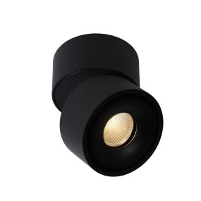 Lucide Yumiko - spot en saillie 1L - Ø 7,8 x 8,2 cm - 8W LED dimmable inclus - noir