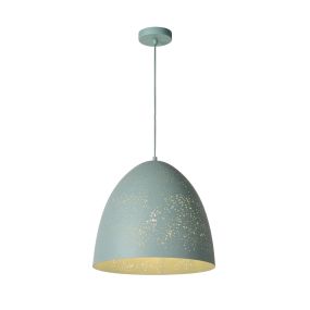 Lucide Eternal I - lampe suspendue - Ø 40 x 166 cm - bleu pastel