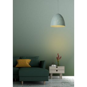Lucide Eternal I - lampe suspendue - Ø 40 x 166 cm - bleu pastel