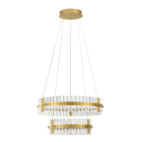 Nova Luce Kezo - lampe suspendue - Ø 60 x 140 cm - 67W dimmable LED inclus - or