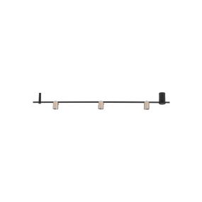 Nova Luce Sirmos - lampe suspendue - 150 x 18 x 7 cm - 21W dimmable LED inclus - café moka et noir sablé
