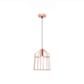 Nova Luce Peppino - lampe suspendue - Ø 19 x 120 cm - cuivre