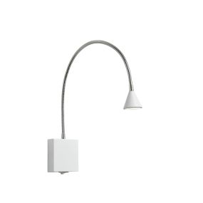 Lucide Buddy - applique murale - 8 x 8 x 60 cm - 3W LED inclus - blanc
