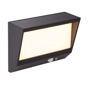Searchlight Clair - Applique d'extérieur avec capteur solaire - 16 x 6 x 11 cm - 2W LED inclus - IP54 - anthracite