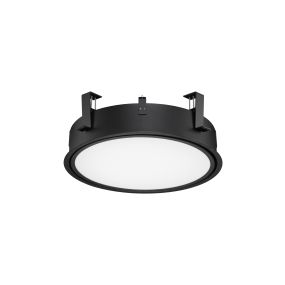 Nova Luce Perfect Profile Trimless - spot encastré - Ø 440 mm, 420 mm encastré - 24W LED inclus dimmable - 3000K - noir