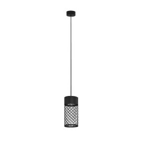 Nova Luce Motley - suspension extérieure - Ø 10 x 175 cm - 9W LED inclus - IP65 - noir sablé