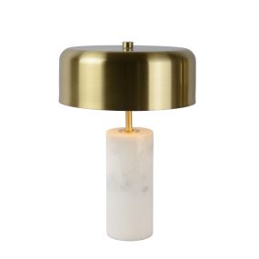 Lucide Mirasol - lampe à poser - 36,5 cm - blanc et or
