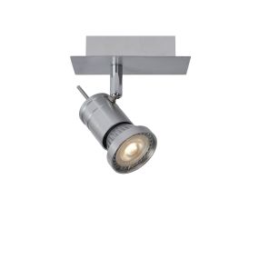 Lucide Twinny - spot en saillie - 12 x 7 x 11 cm - 4,5W LED dimmable inclus - chrome satiné