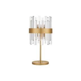 Nova Luce Crown - lampe de table - Ø 25 x 50 cm - or satiné