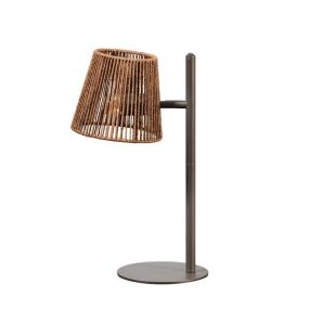 ETH Daan - lampe de table - Ø 18 x 45 cm - brun