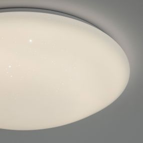 Nova Luce Asterion - plafonnier - Ø 41 x 9,5 cm - 24W LED dimmable inclus - Tuya - blanc