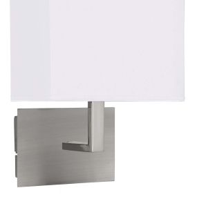 Searchlight Wall - applique murale avec interrupteur - 20 x 25,5 cm - nickel mat