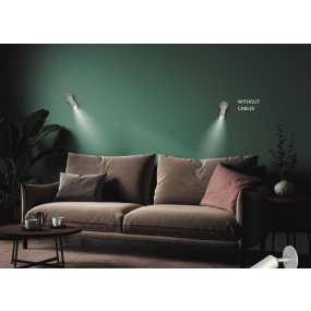 New Garden Roll 4 - spot de surface rechargeable - Ø4 x 12 cm - 3W LED dimmable inclus - noir