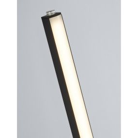 Searchlight Tribeca - lampadaire - 150 cm - 17,7W LED inclus - noir et blanc mat